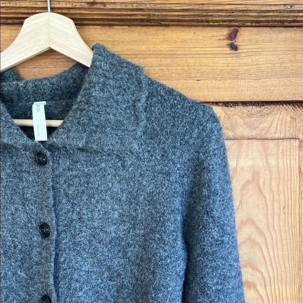 NAP | Charcoal Gray Women's Cardigan Sweater - Picture 3 of 6